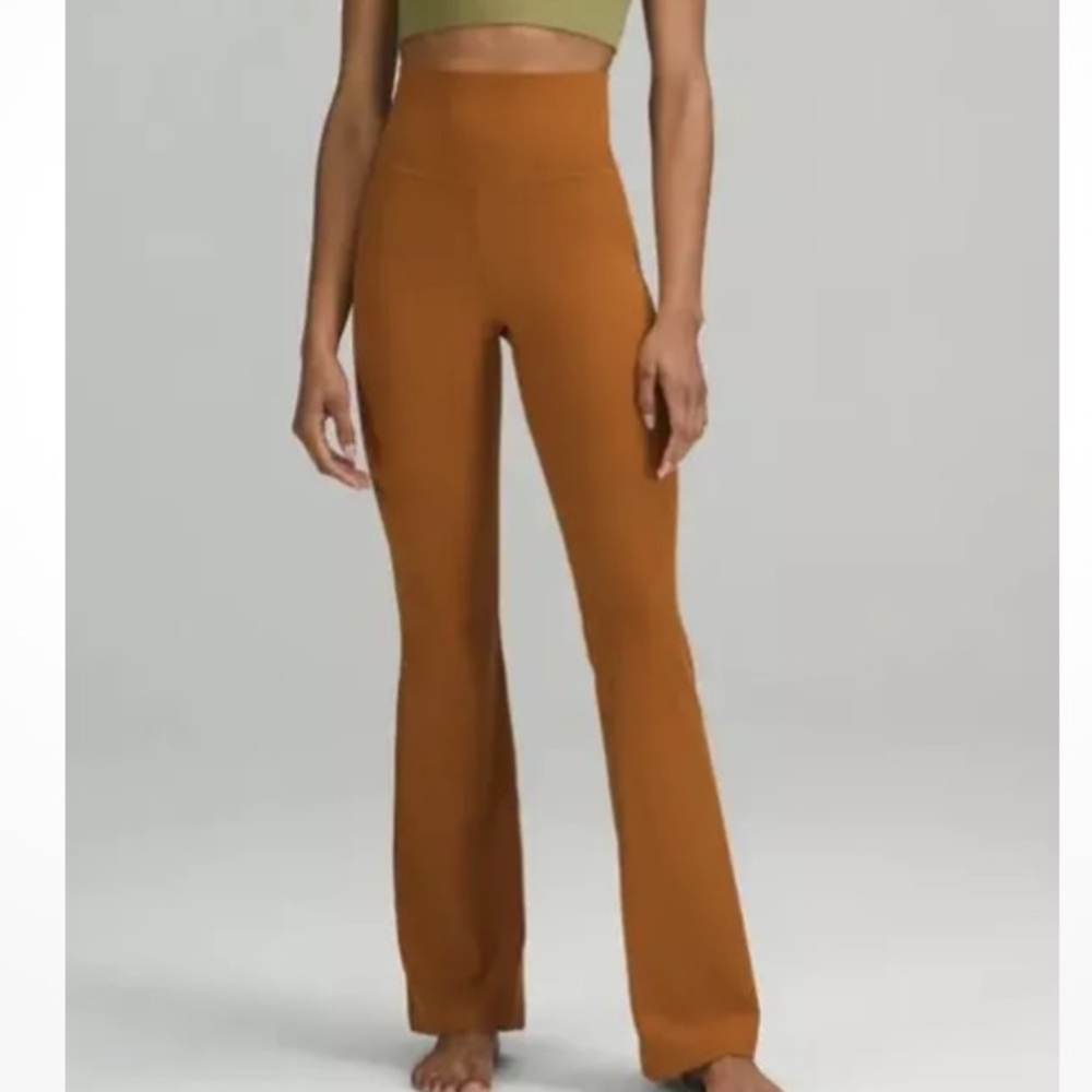 Lululemon Women’s Groove Pant Flare Leg Pant Nulu 'Copper Brown’